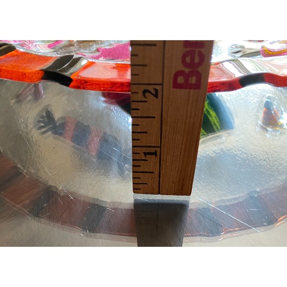 2016 Demdaco 15" Halloween Treats Bowl Fused Glass - Picture 8 of 8